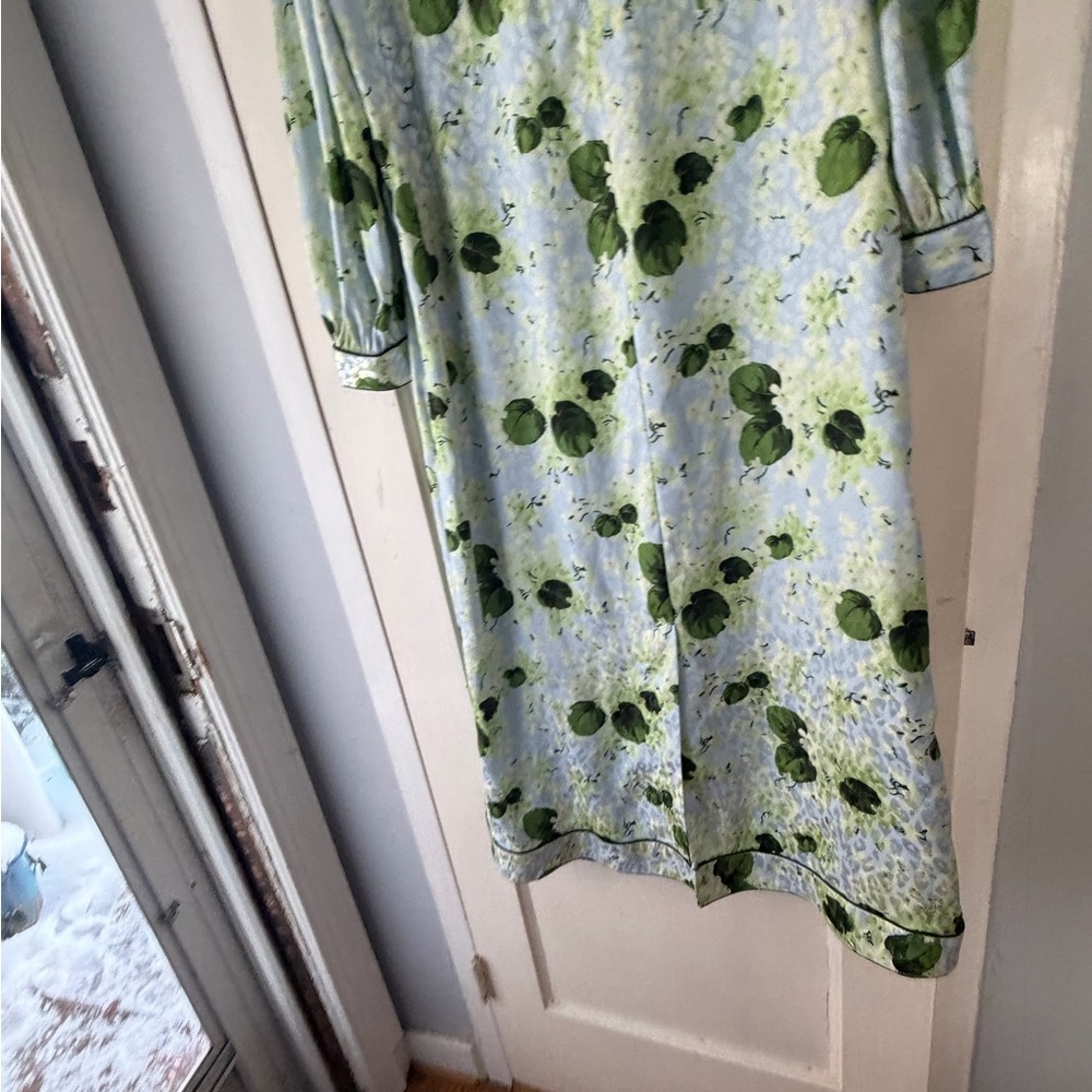 Tuckernuck Hydrangea Satin Faven Maxi Dress M - Picture 7 of 12